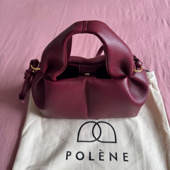 Polene Handbags - polene Numéro Neuf Mini Edition Textured Cherry